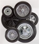 Flat-Free SOLID RUBBER Tire Wheels